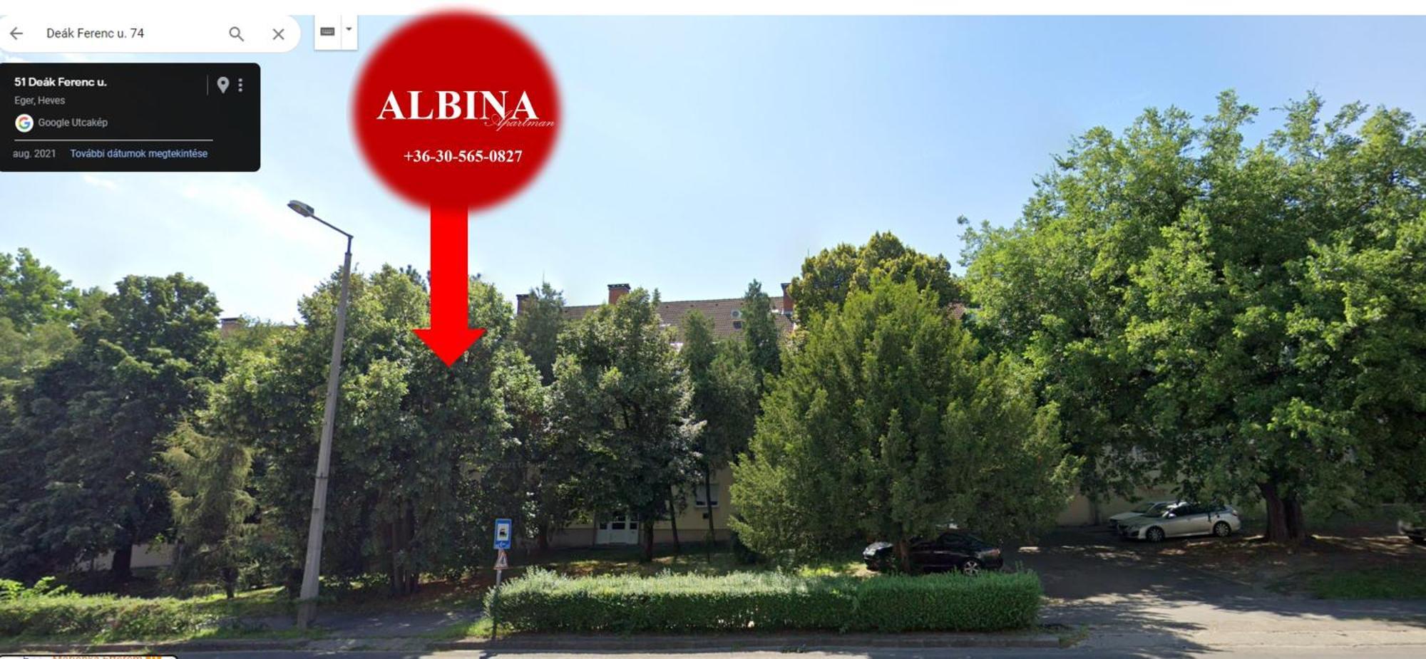 Albina Apartman Егер Екстериор снимка